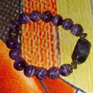 Amethyst For Spiritual Awareness & Peace, Crystal Bracelet
